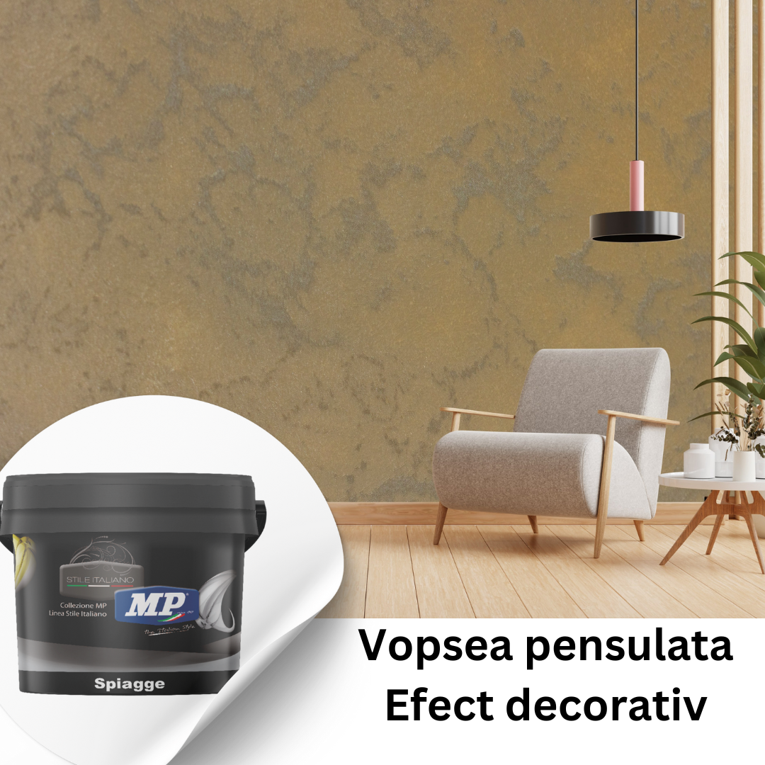 Spiagge - Vopsea Decorativa cu sfere de sticla mari Culoare 1926!