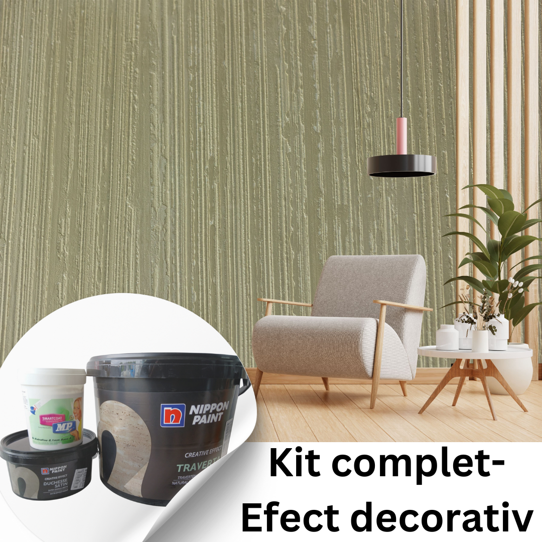 Kit complet pentru Zen 72 - Efect decorativ pt pereti! 12mp Culoare Perlata!