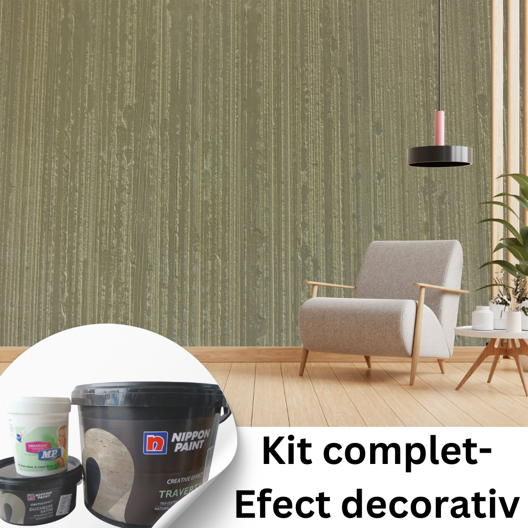 Kit complet pentru Zen 74 - Efect decorativ pt pereti! 12mp Culoare Perlata!