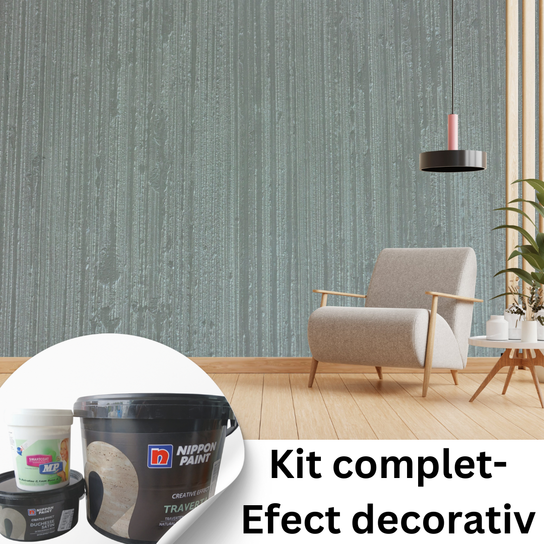 Kit complet pentru Zen 76 - Efect decorativ pt pereti! 12mp Culoare Perlata!