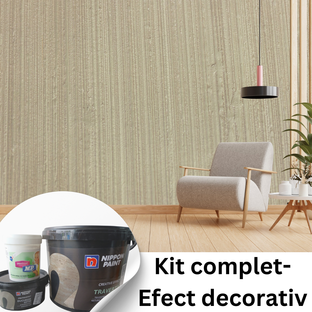 Kit complet pentru Zen 80 - Efect decorativ pt pereti! 12mp Culoare Perlata!